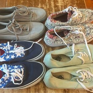 Lot of 4 Vans sneakers 9.0-10